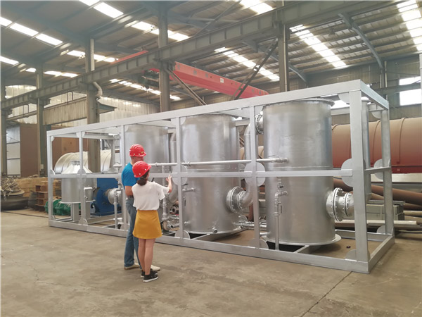 Huayin waste tyre and plastic pyrolysis plant