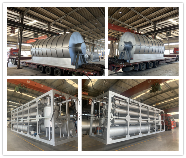 Huayin waste tyre and plastic pyrolysis plant