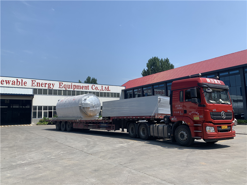 Huayin waste tyre and plastic pyrolysis plant