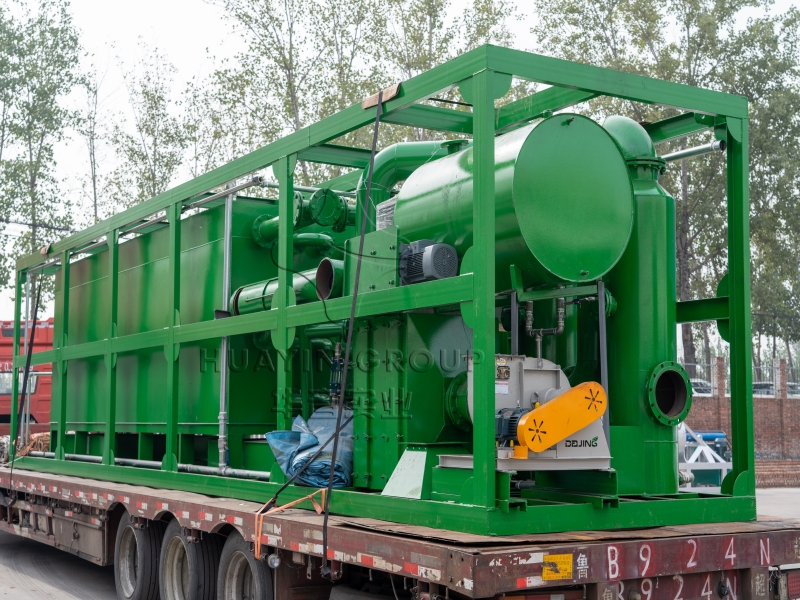 Huayin waste tyre and plastic pyrolysis plant