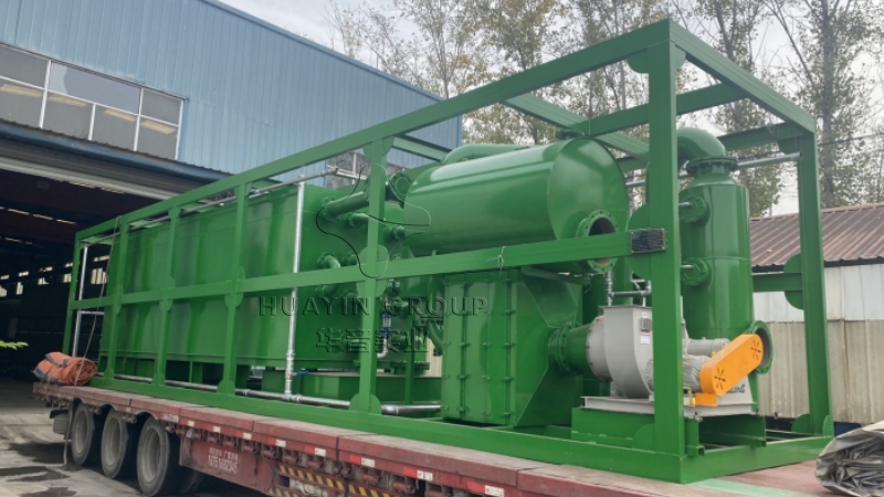 Huayin waste tyre and plastic pyrolysis plant