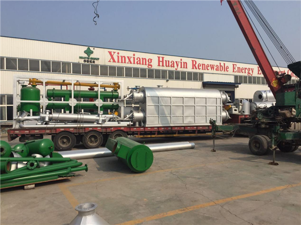 Huayin waste tyre and plastic pyrolysis plant