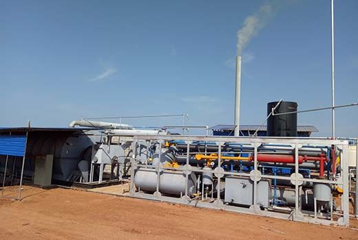 Used Rubber Recycling Pyrolysis Plant
