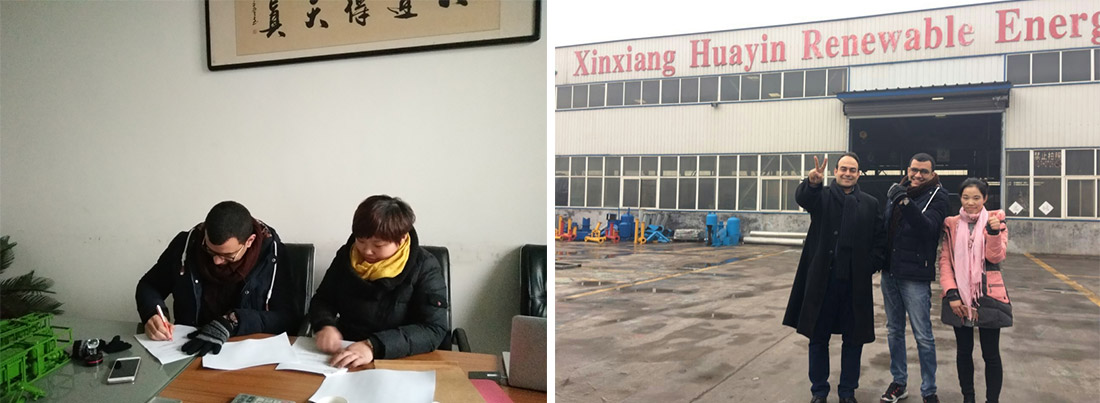 Egypt Customer Visited Huayin Factory