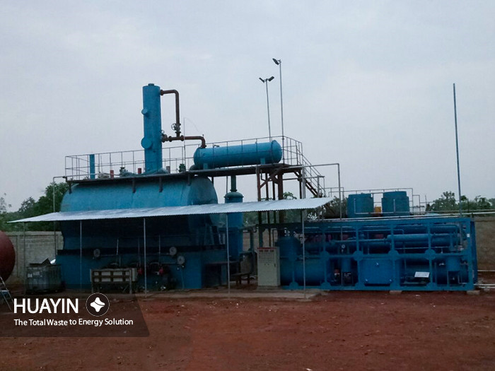 Waste oil distillation plant